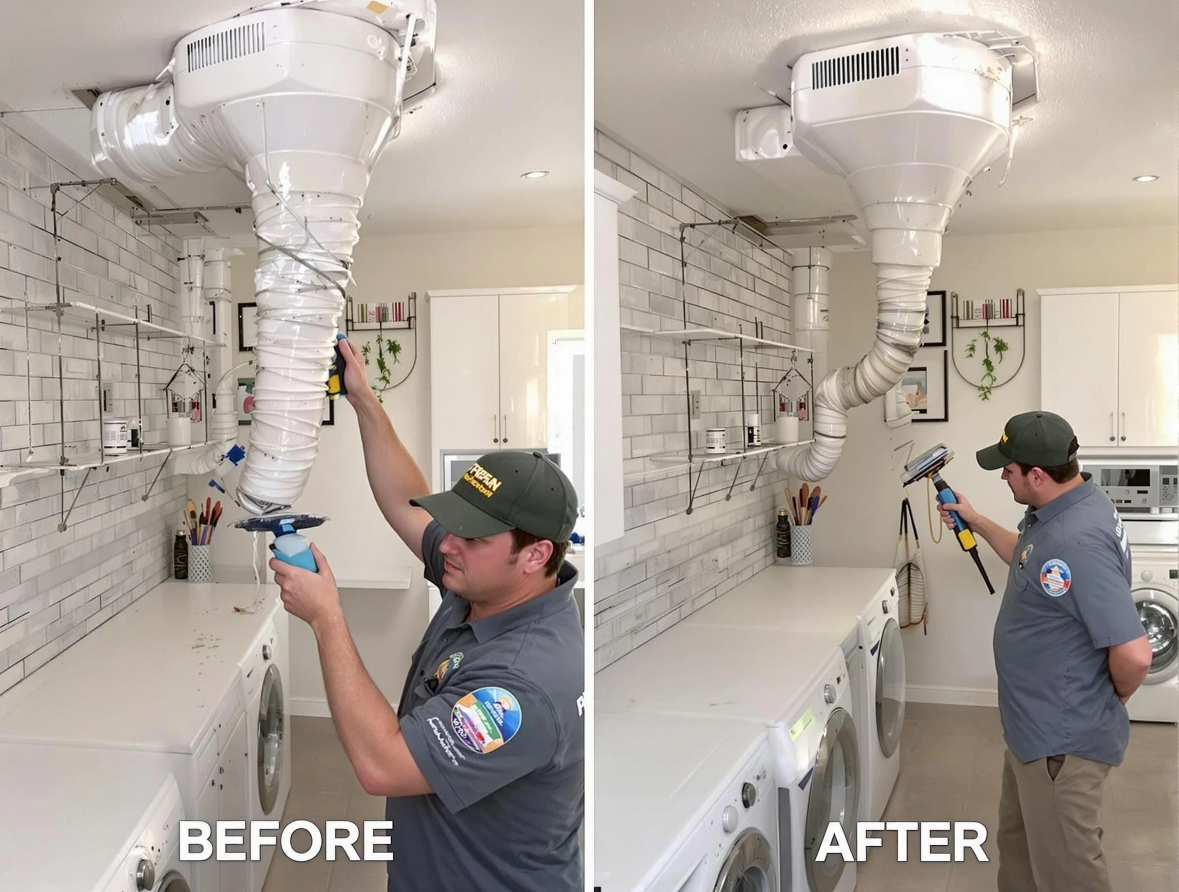 Professional dryer exhaust vent cleaning by Palmetto Dryer Vent Cleaning in Palmetto