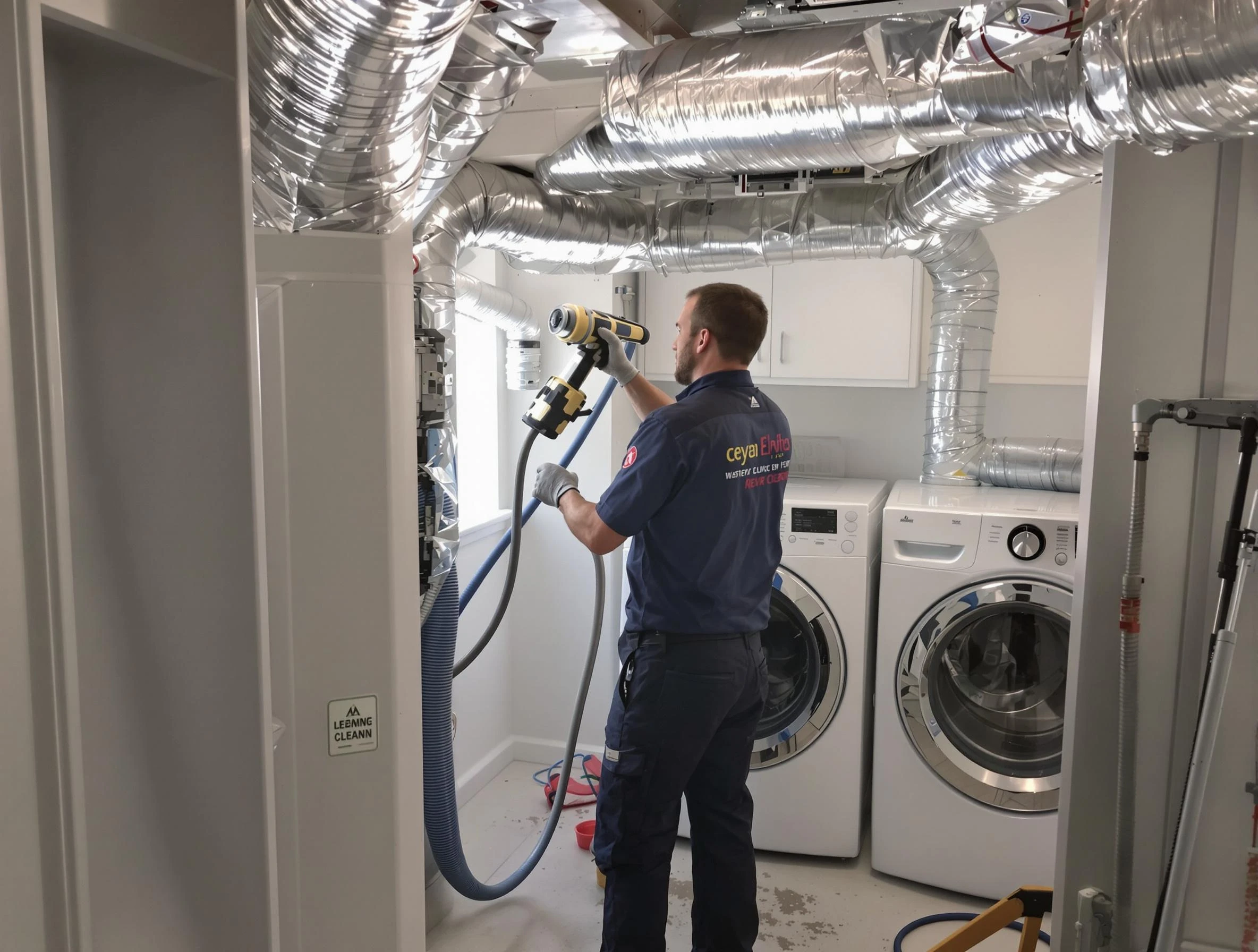 Palmetto Dryer Vent Cleaning specialist using advanced equipment for thorough duct cleaning in Palmetto