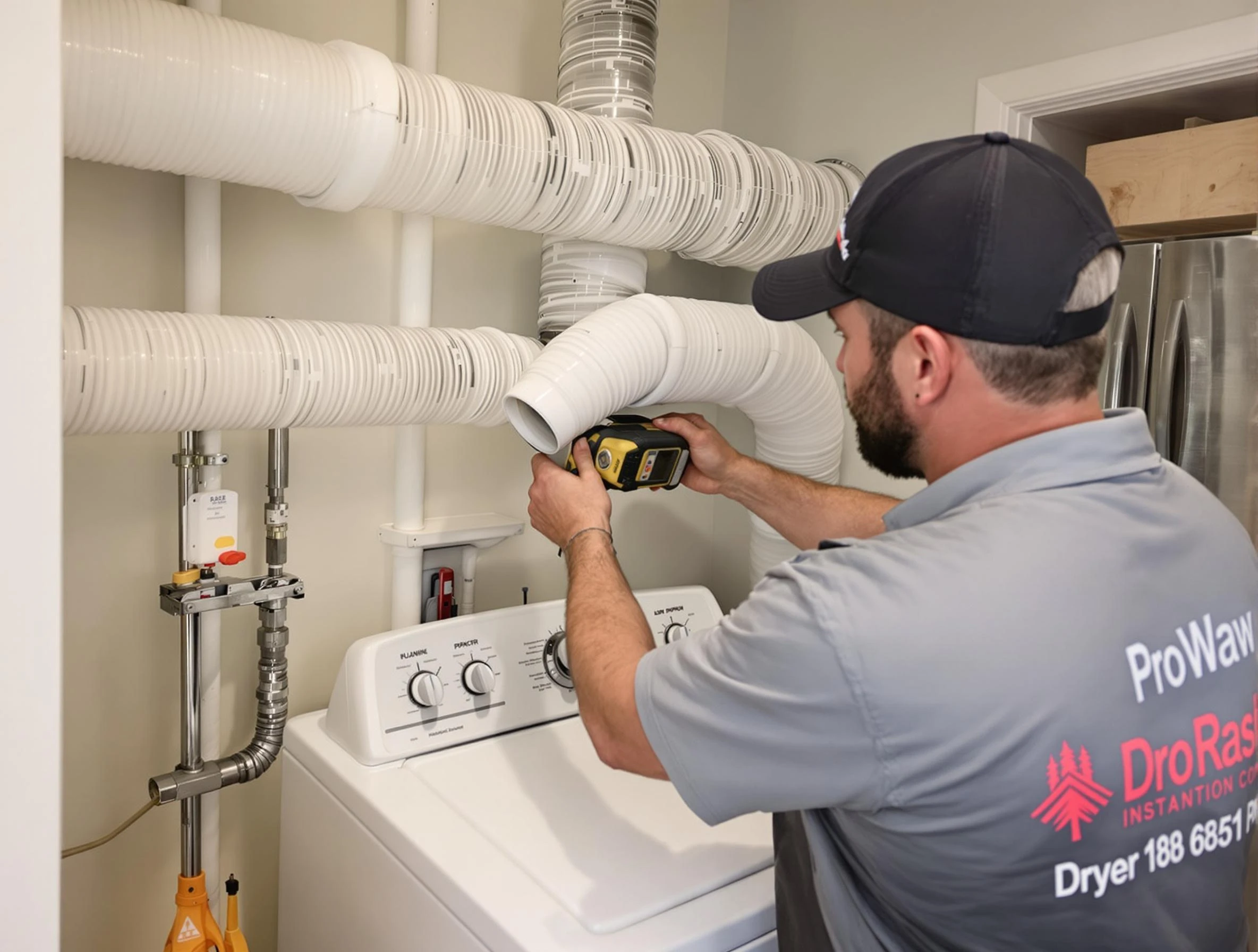 Professional dryer vent hose installation by Palmetto Dryer Vent Cleaning in Palmetto